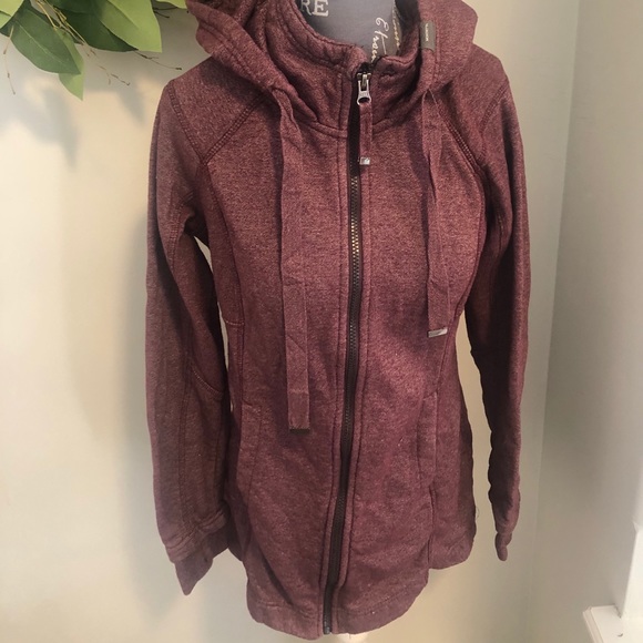 Long zip up hooded sweatshirt - Picture 2 of 6